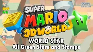 Thumbnail: World Star - All Green Stars and Stamps - Super Mario 3D World