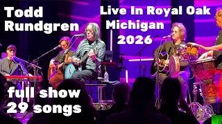 Thumbnail: Todd Rundgren’s Last Live Show in the Detroit‑Area - 29‑Track Setlist - Royal Oak Music Theater