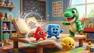Thumbnail: El T-Rex Aprende las Formas 📐 Canciones Infantiles y Rimas para Niños y Bebés Geometría