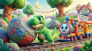 Thumbnail: La Aventura del Tren del T-Rex 🦖 Canciones Infantiles y Rimas para Niños y Bebés Dinosaurios