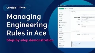 Thumbnail: Demo | Managing Engineering Rules in Configit Ace® | Step-by-step demonstration