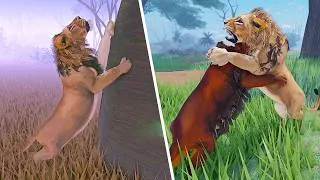 Thumbnail: Lion Sharpens His Claws Before Taking On an Entire Pride! | ROBLOX Eternal Enemies