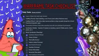 Thumbnail: Warframe Task Checklist (Free Online Tool!)