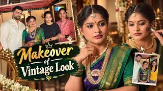 Thumbnail: Makeover for my maternity shoot ❤️❤️| vintage look | Lavanya shashi | maternity ideas