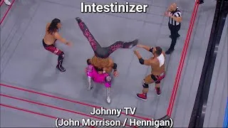 Thumbnail: Johnny TV - Intestinizer wrestling move  - AEW Rampage - (John Morrison [WWE] / John Hennigan)