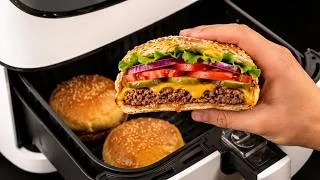 Thumbnail: Ditch the delivery! Air fryer burgers are all I eat now! 🍔