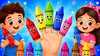 Thumbnail: Colour Finger Family for Kids | Crayons Song | Cooco TV | Nursery Rhymes