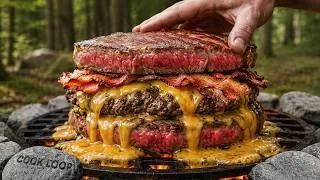 Thumbnail: I Made a Burger But Used RIBEYE STEAKS as the Bun! 🥩