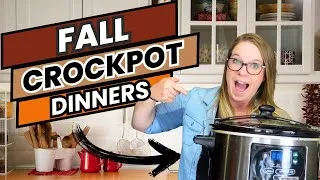 Thumbnail: 5 Fall CROCKPOT Meals | Fall Slow Cooker Dinners  | Fall Meal Prep | Super Easy Fall Dinner Ideas