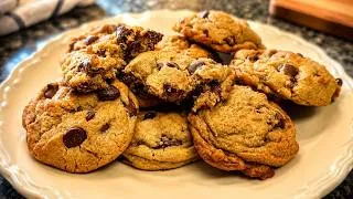 Thumbnail: Easy Brown Butter Chocolate Chip Cookies with Crispy Edges & A Gooey Center