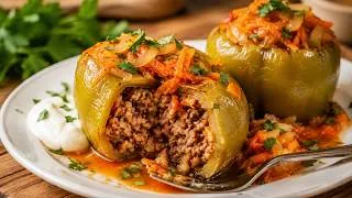 Thumbnail: Stuffed Peppers Just Like Mom’s! Make Plenty — My Family Keeps Asking for More!