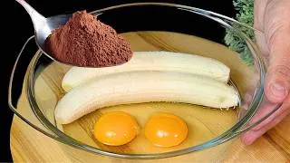 Thumbnail: 🍌 2 Bananen & Kakao? Das Schokoladendessert, über das alle reden!