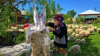 Thumbnail: How Grandma Prepares a Young Lamb for Eid al-Adha | Authentic Village Life