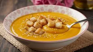 Thumbnail: Warm, creamy, and cozy pumpkin soup — a dish you truly need to try!