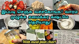 Thumbnail: My new weekly meal prep - part 4 | Tentionless preprep habits | south indian meal preparation ideas 