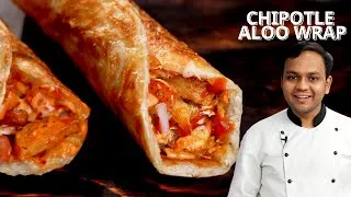 Thumbnail: CRUNCHY ALOO WRAP - Chipotle Potato Roll / Work From Home Recipes - CookingShooking