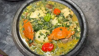 Thumbnail: How I Use Kontomire & Dandelion Leaves To Make To AUTHENTIC Oiless Green Okro(Okra)Soup Green Soup🇬🇭