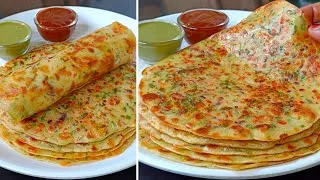 Thumbnail: Healthy Egg Paratha with Liquid Dough - Secret Method | Egg Roll Recipe