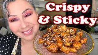 Thumbnail: Honey soy glazed chicken bites that are impossibly crispy
