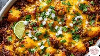Thumbnail: Birria Ground Beef Potato Casserole | Easy Family Dinner