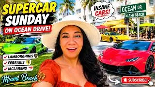 Thumbnail: 😱 INSANE Supercar Sunday   Rare Supercars Stopped Everyone on Ocean Drive #subscribe #new #video