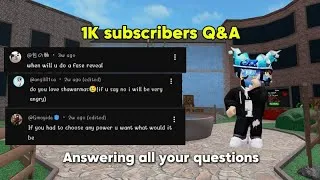 Thumbnail: 1K subscribers Q&A!!!