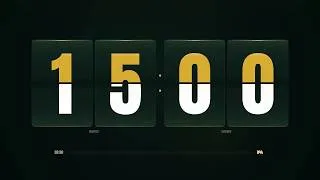 Thumbnail: 15 Minute Flip Clock Countdown Timer 4K | Realistic Mechanical Sound & Aesthetic Study Background