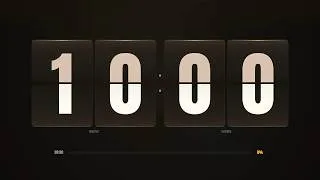 Thumbnail: 10 Minute Countdown Timer 🕰️ Midnight Amber Flip Clock for Deep Focus & Study (4K) #viral #trending