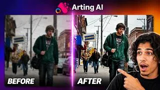 Thumbnail: One Click Turned My Trash Footage Into 4K (Arting AI)