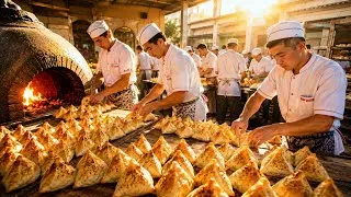 Thumbnail: 30 COOKS! 6 TANDOORS! 6000 Samosa PER DAY | Uzbek Giant Food Factory