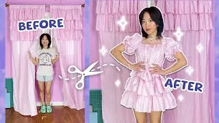 Thumbnail: Turning Curtains Into A Babydoll Dress | Thrifted Transformations