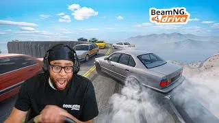 Thumbnail: Drifting through MAX traffic on INSANE TIGHT ROADS in BeamNG.Drive