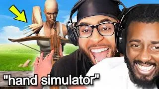 Thumbnail: coolkid plays HAND SIMULATOR w/ THE GANG! SIMPLE FUN lmaoo