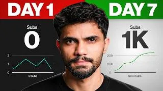 Thumbnail: From 0 to 1,000 Subscribers in 7 DAYS - Ekdam Unique Tarikaa