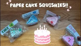 Thumbnail: Paper cake squishies!! Tutorial coming out soon!🍰 