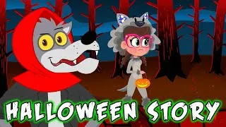 Thumbnail: Little Red Riding Hood's Halloween story | Ms. Booksy | Cool School Cartoons for kids