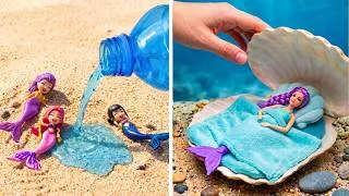 Thumbnail: Huntrix Mermaids Need New Home 🧜🏻‍♀️💜 Cool Cardboard Crafts And DIYs For Mini Aquarium 🤩