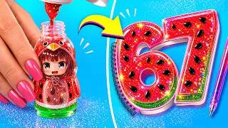 Thumbnail: Is That Gugugaga Nail Polish? 🤩 🍉 Coolest Satisfying DIY Crafts!