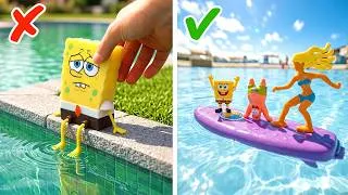 Thumbnail: SpongeBob On Summer Vacation! *I Made Giant Bikini Botton Pool*