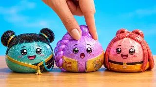Thumbnail: What?! K-Pop Demon Hunters Became Squishies? Mini Cardboard House For Hunrix!