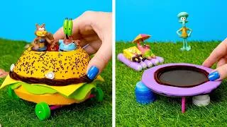 Thumbnail: 🌴 SpongeBob DIY House Build! Fun Summer Party & Cool Crafts ✨🧽