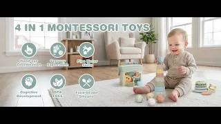 Thumbnail: 4 in 1 Montessori Toys for Babies