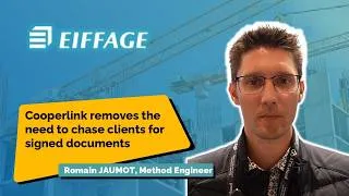 Thumbnail: Cooperlink | Romain Jaumot (Eiffage) optimise le suivi des documents sur ses projets avec Cooperlink