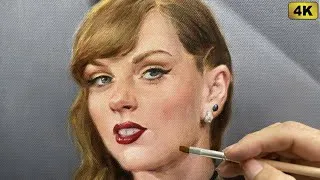 Thumbnail: Hyper-Realistic Oil Painting Process! Taylor Swift Comes to Life on Canvas✨ #cooyaart #painting