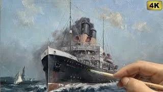 Thumbnail: Hyper-Realistic Voyage Painting: Step-by-Step Tutorial | Calming Art Process #cooyaart #painting