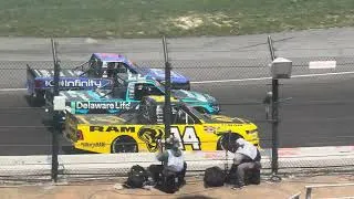 Thumbnail: Carson Hocevar vs Layne Riggs - 2026 NASCAR Truck Series FaithFest 250 at North Wilkesboro Speedway 