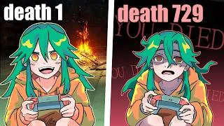 Thumbnail: My Girlfriend died 758 times beating Dark Souls for the FIRST TIME