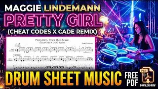 Thumbnail: Maggie Lindemann - Pretty Girl (Cheat Codes X CADE Remix) | DRUM SHEET MUSIC