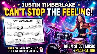Thumbnail: Justin Timberlake - CAN'T STOP THE FEELING! | DRUM SHEET MUSIC