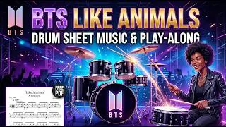 Thumbnail: BTS - Like Animals | DRUM SHEET MUSIC